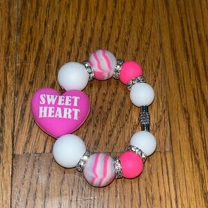 Handmade New Happy Valentines Day Love Beaded Tumbler Stanley cup charm Bracelet